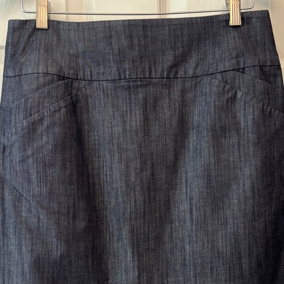 Calvin Klein Pencil Skirt - Denim Blue Gray Size 6 - Picture 4 of 10